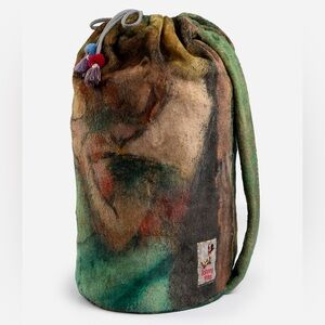 Johnny Was Laurel Canyon Degas Dancers Green Multi Velour Sling Bag Only Size OS